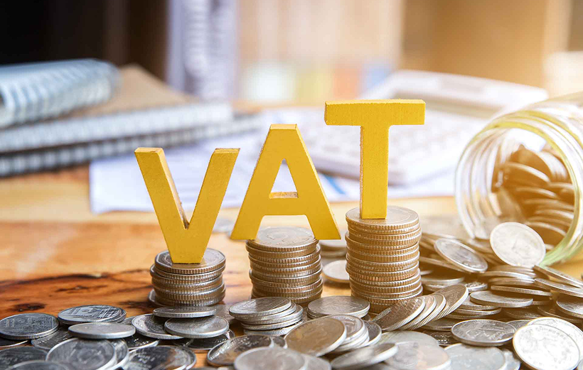 VAT letters and coins